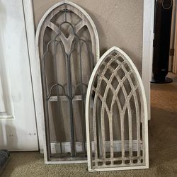 Wood and metal wall decoration