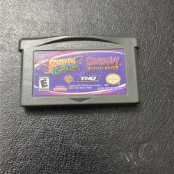 2-in-1 video game cartridge for the Nintendo Game Boy Advance titled "Scooby-Doo and the Cyber Chase / Scooby-Doo! Mystery Mayhem