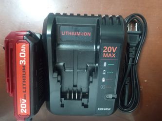 Lithium-ion 20V Max Battery & Charger