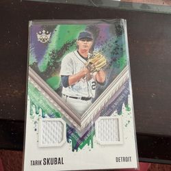 Taro Skubal Baseball Card With Jersey Inside 