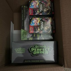Pokemon Perfect order etb and perfect order booster bundle