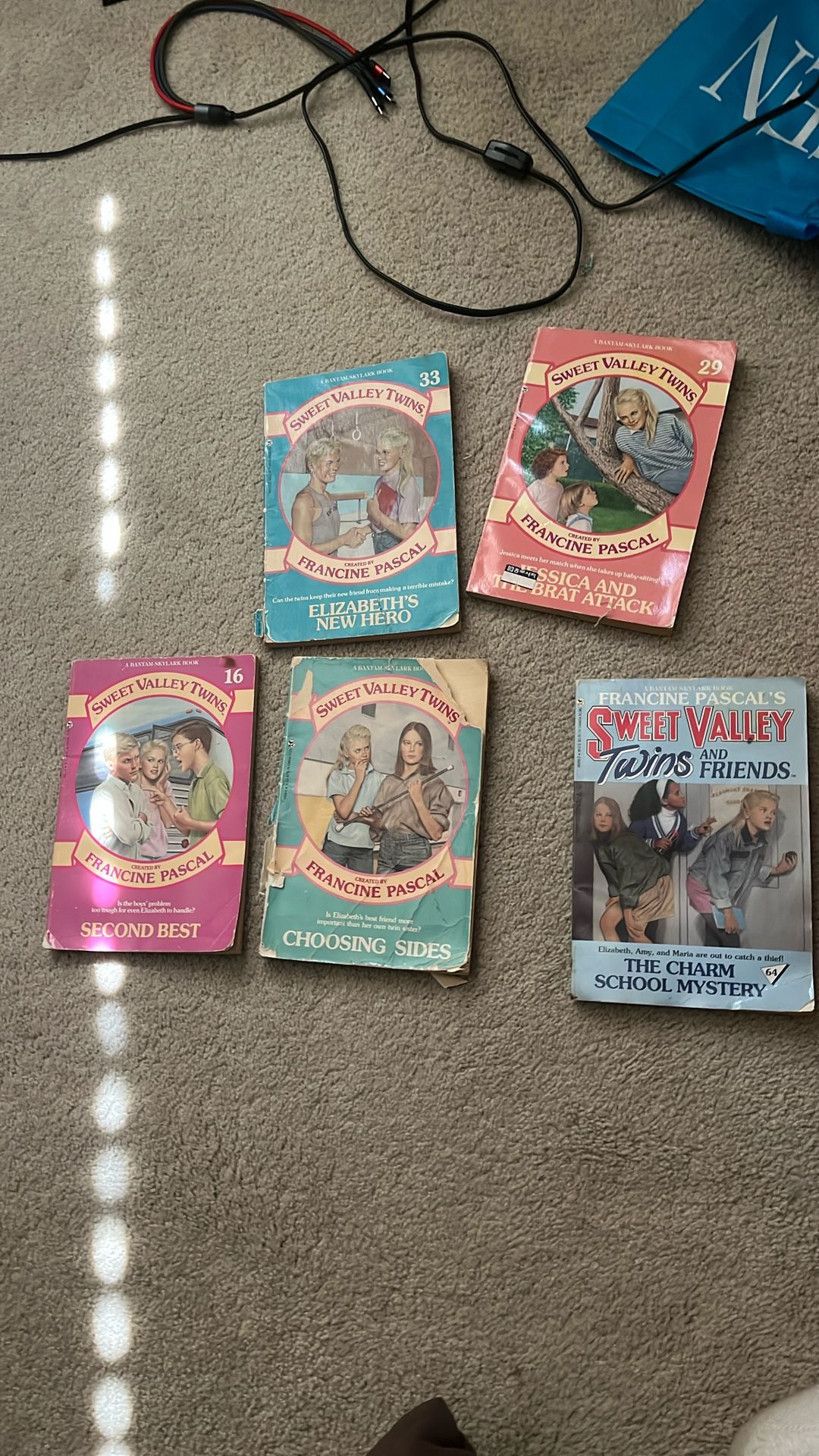 5 sweet valley twins books