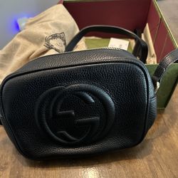 Gucci Black Leather Soho Bag
