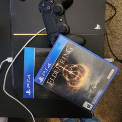 Ps4 With Controller And Games