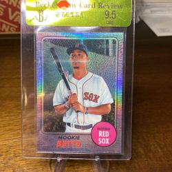 BCG RAW 9.5 Mookie Betts Heritage Refractor 