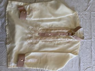Barong Tagalog Cream Embroidered Button-Up Dress Shirt