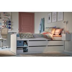 Twin Bed Frame w/ Drawers