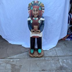 40”Antique Carved Indian