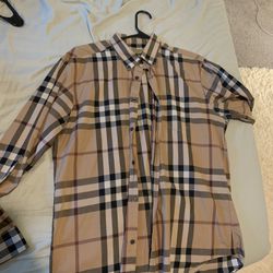 Large Burberry Button down 