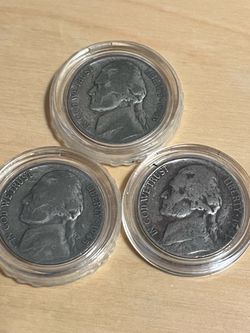Lot of 3~ Silver War Nickels