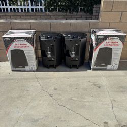 Harbinger Powered 15” Speakers 