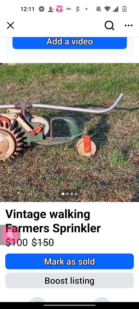 Vintage Walking Sprinkler