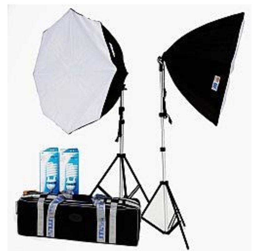 JTL Octagon Soft Box Fluorescent Lighting Kit