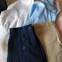 Girls Uniform Shirts & Skirts Size 7/8