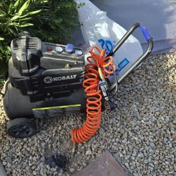 Kobalt 8-Gallon Single Stage Portable Electric Horizontal Air Compressor