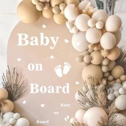 Baby On Board Party Decal Backdrop Party Decals Baby Shower Party Decorations Ge