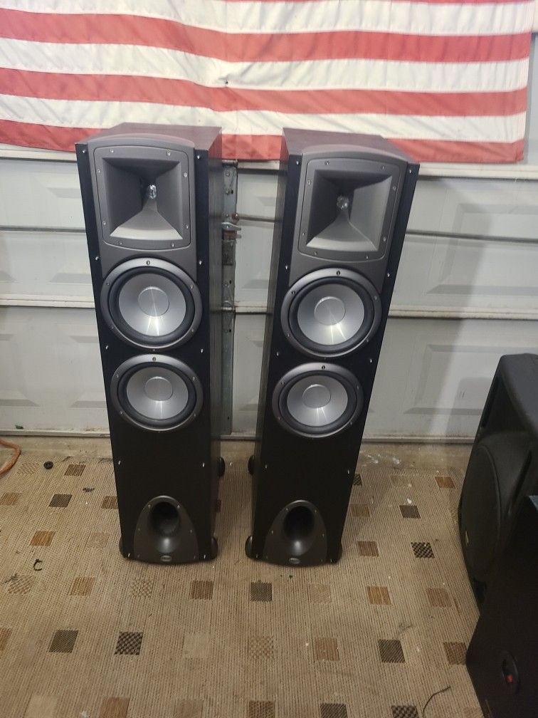 Klipsch Synergy F3 speakers. Dual 8in Subs for Sale in West Palm Beach