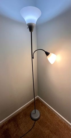 6ft Tall Metal Floor Reading Room Lamp Light
