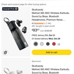 Skull Candy x BOSE EARPHONES 