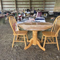 Round table with two chairs- moving sale must go