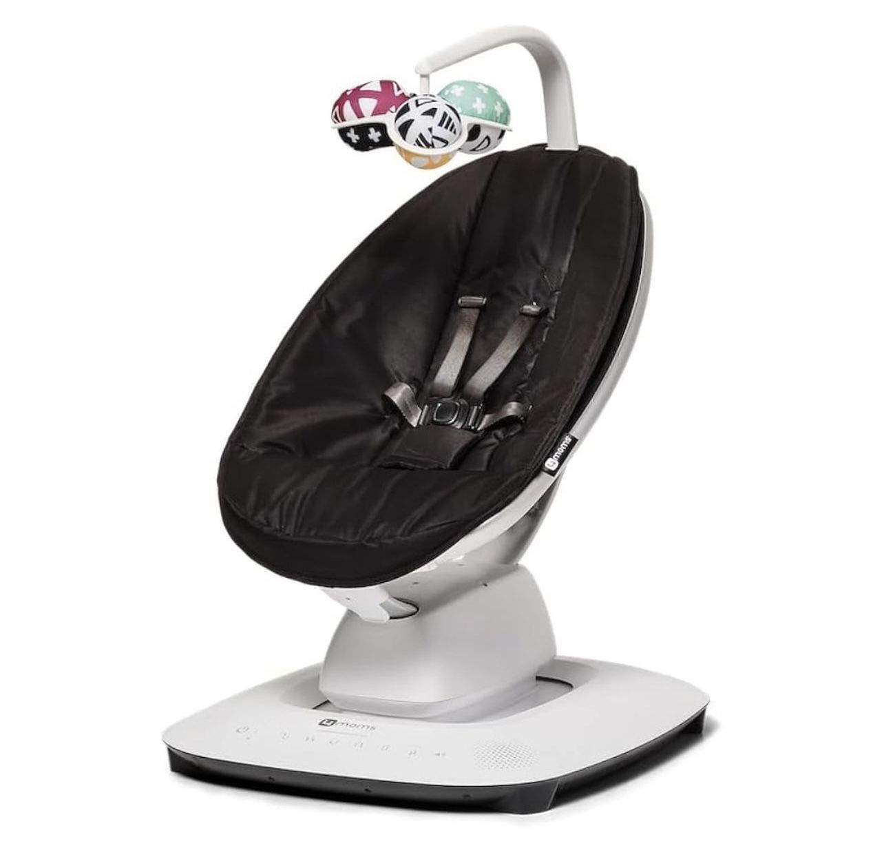 4moms MamaRoo Multi-Motion Baby Swing, Bluetooth Enabled with 5 Unique Motions, Black
