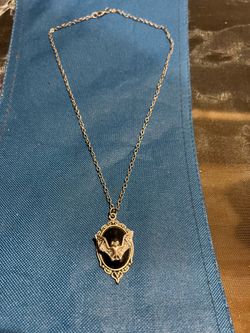 Gothic bat necklace