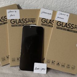 iPhone 13, 14, 15, 16, 17, Anti-peep Tempered Glass W/installation kits