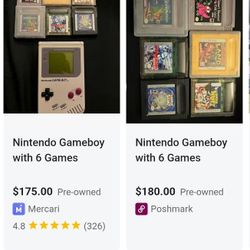 Pre-owned Gameboy With 6games!!!