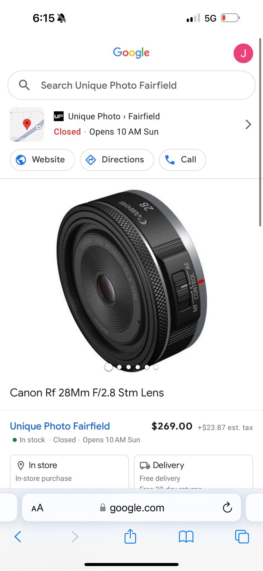 Canon Camera Lens