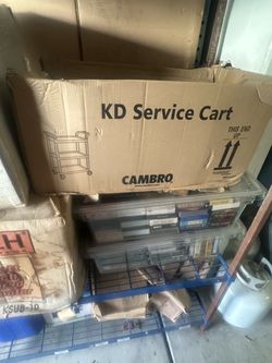 NEW Cambro KD 3-Shelf Commercial Service Cart – $175