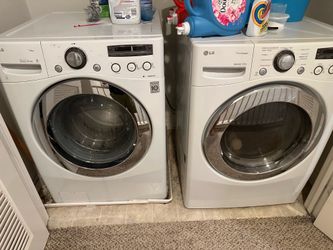 LG frontload washer and dryer