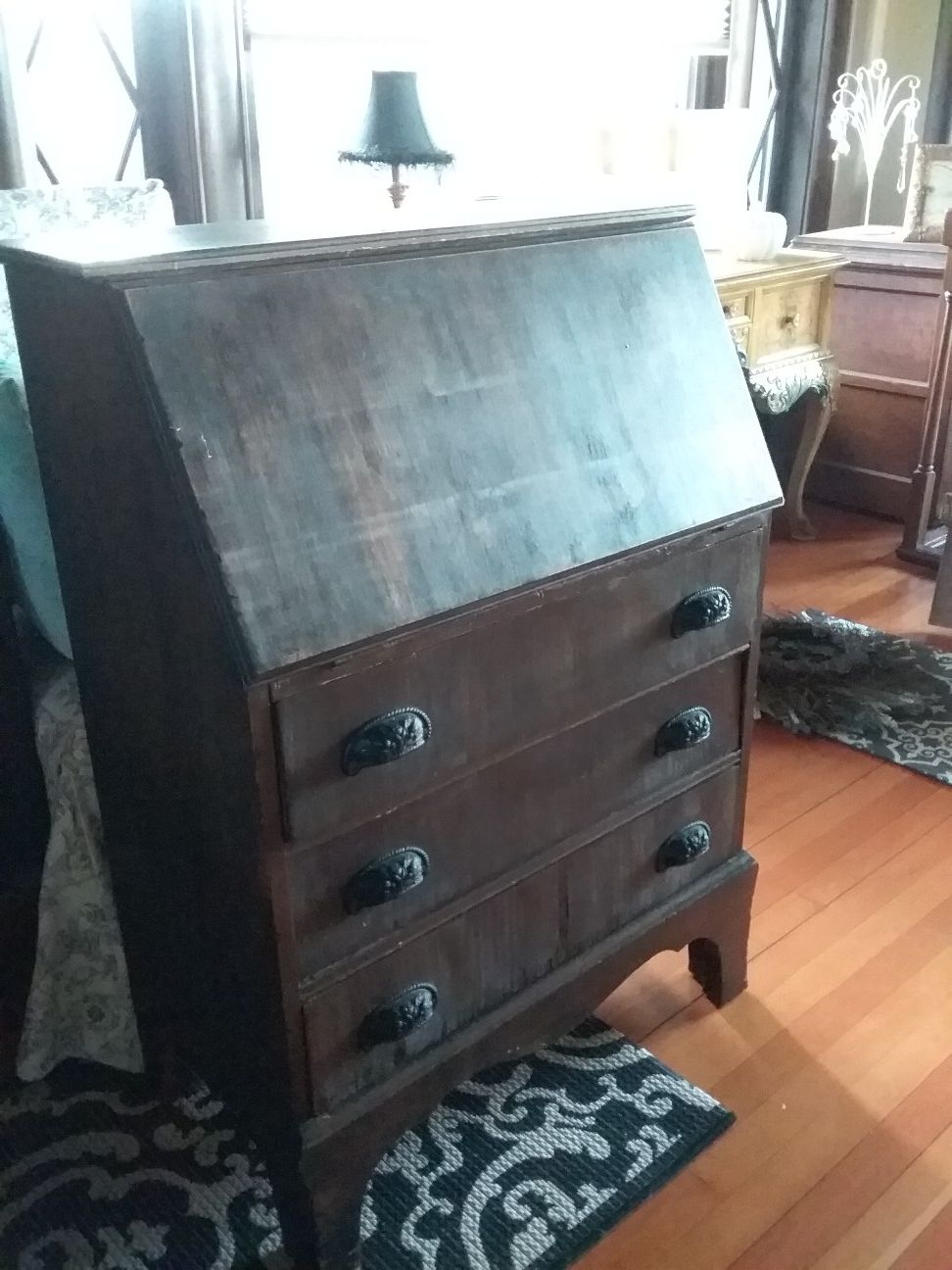 Antique Desk with Storage