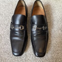 Gucci Loafers Leather Shoes Horsebit Black Men’s Size US 7.5