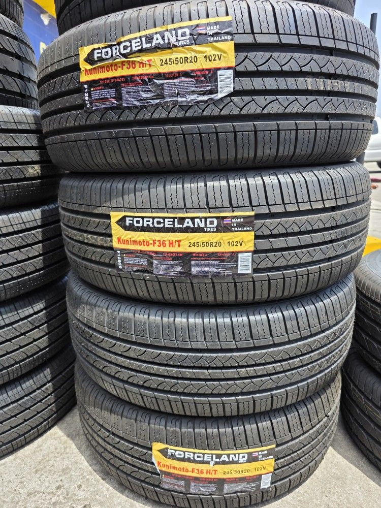 245 50 20 Vendo Un Seth De Llantas De La Marca FORCELAND Con 50 Mil Millas De GarantÃa Las 4