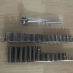 1/2” Socket Wrench And Various Sockets