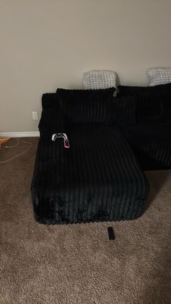 Boneless Black Couch