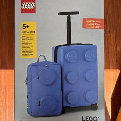 Brand New Lego Expandable Carry-on & Backpack Luggage Set—-blue