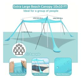 Beach Tent Canopy 10*10