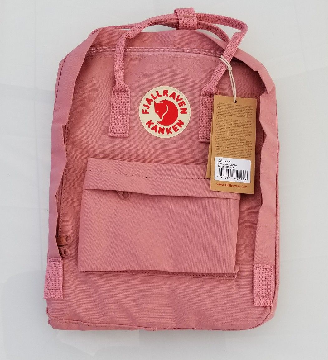 BRAND NEW PINK FJALLRAVEN KANKEN BACKPACK CLASSIC 16L  WITH TAGS