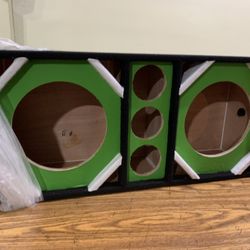 New 10” Midbass Midrange Highs Speaker Box 