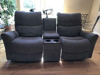 Lazy Boy Rocker/Recliner Loveseat, Console