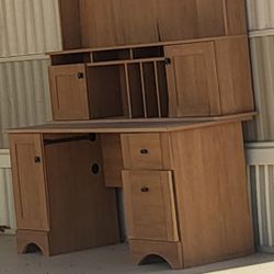 Large Desk Cabinet With Shelves & Doors 
