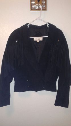 Black leather jacket ladies