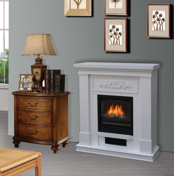 (New in box) Electric fireplace tv display stand firewood space heater