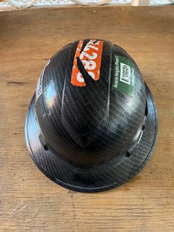 Black Full Brim Hard Hat Casco Helmet