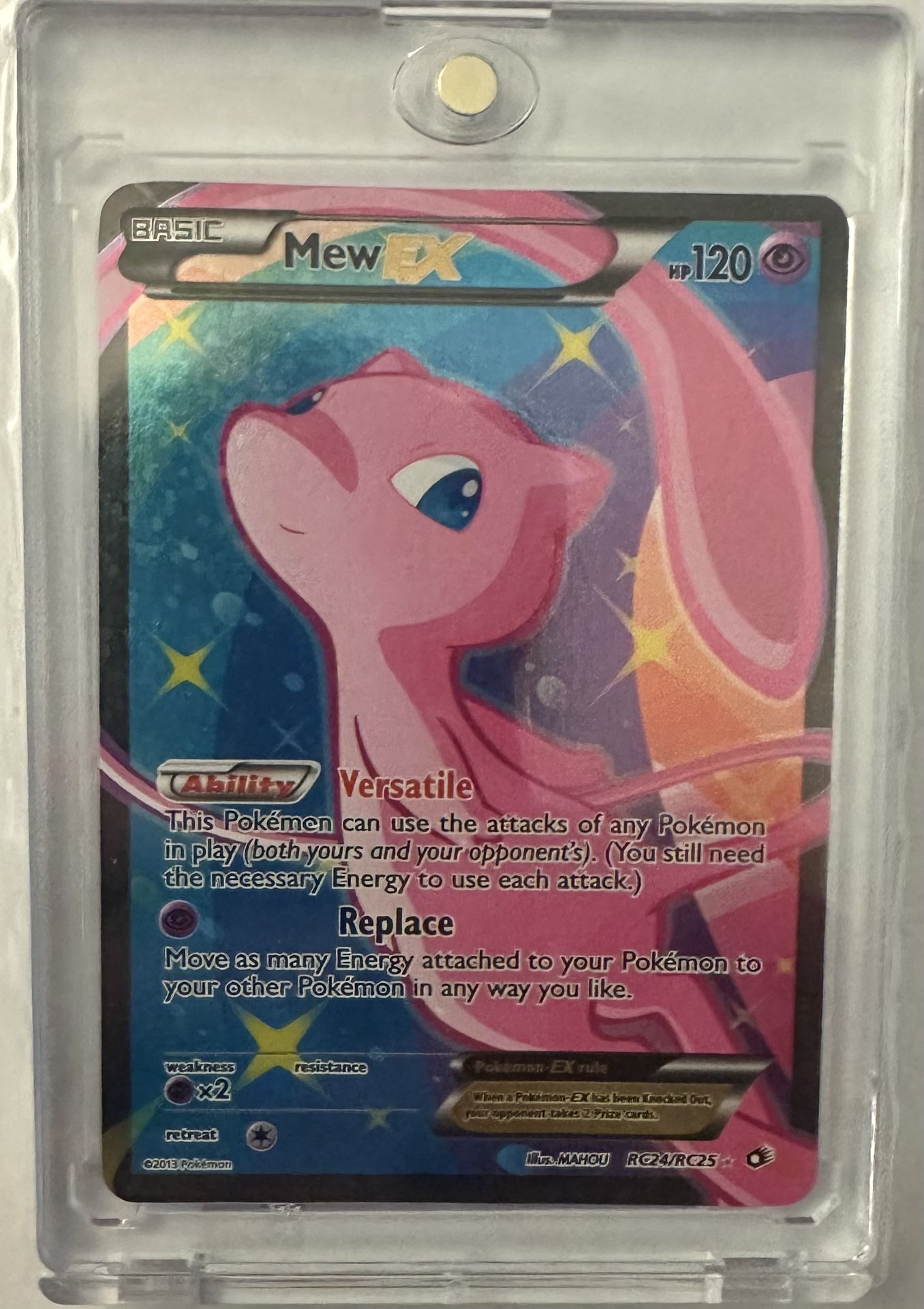Pokémon Mew EX Full Art RC24/RC25 — Legendary Treasures Radiant Collection (Holo Ultra Rare)
