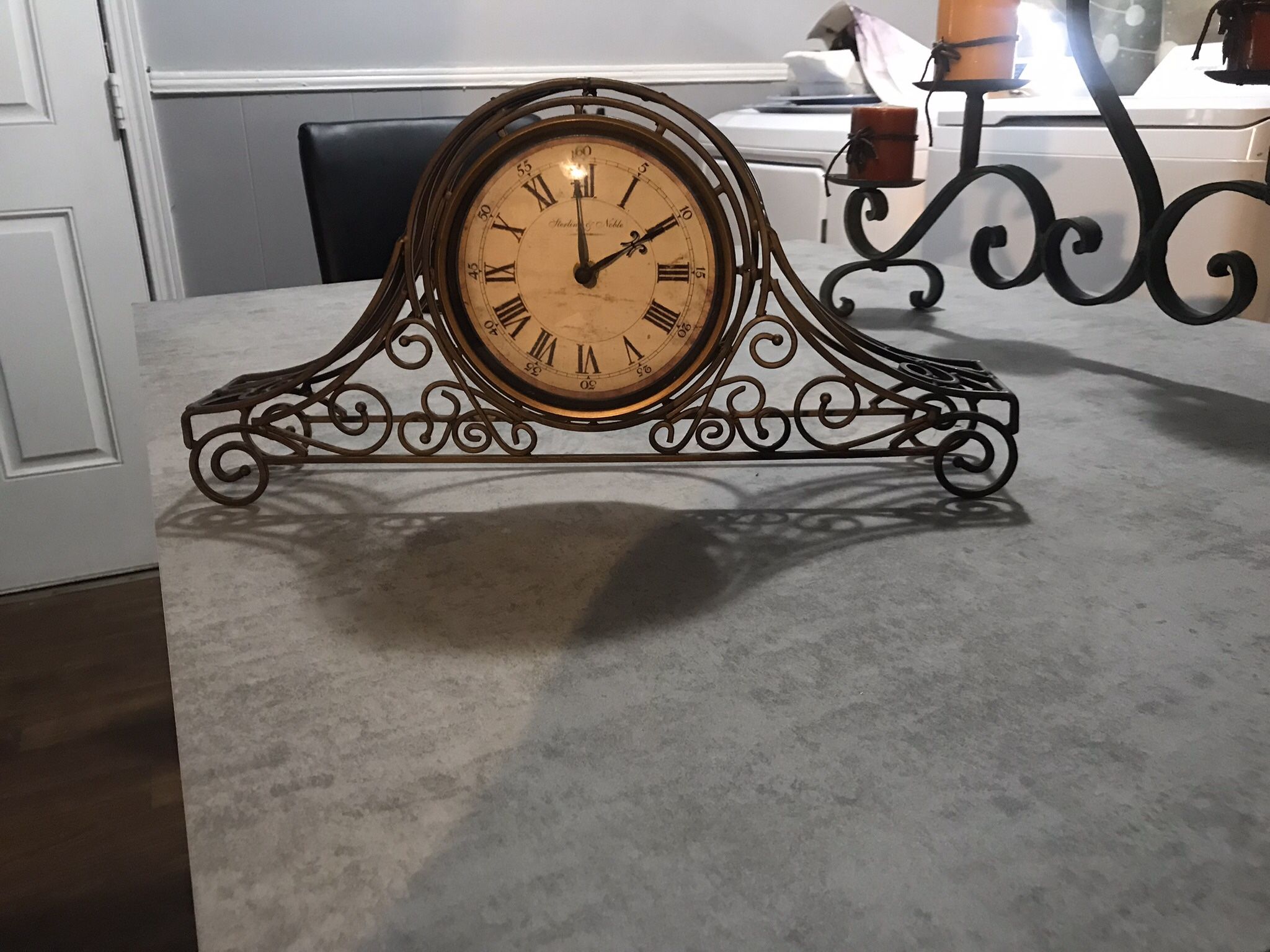 Sterling & Noble Table Clock