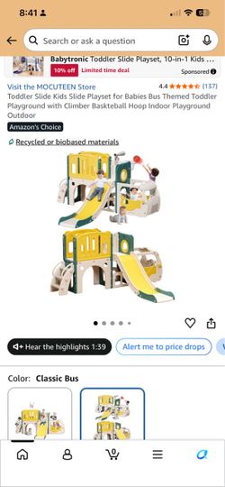 New toddler playset