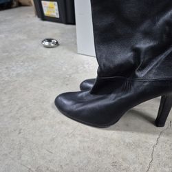 Leather Knee High Boots Size 8