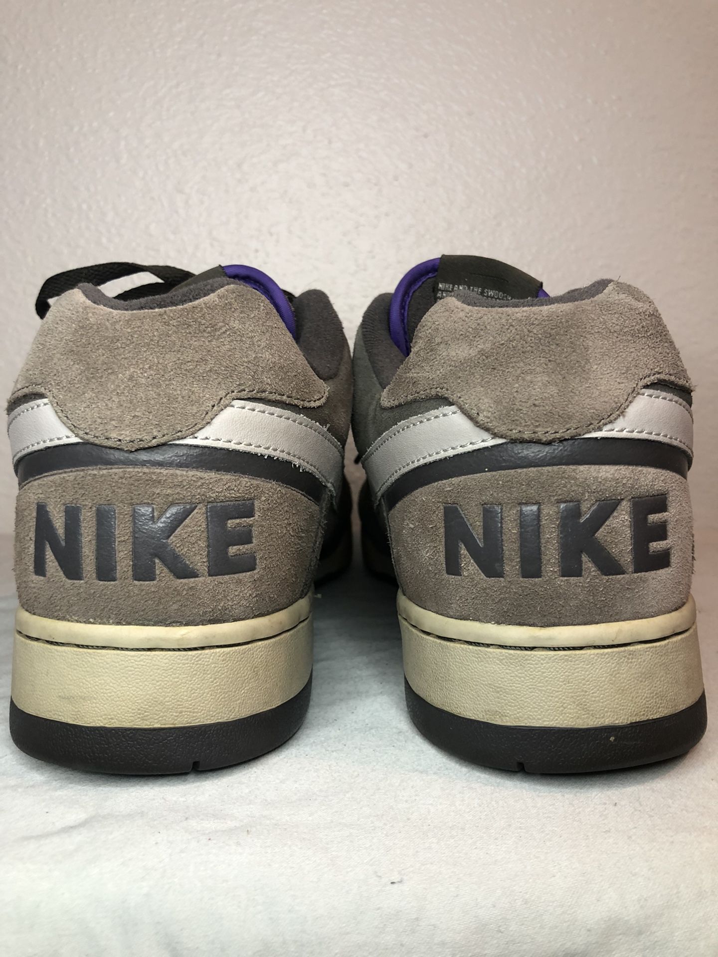 Vintage 2007 Nike Delta Force Swoosh Taupe Suede Men